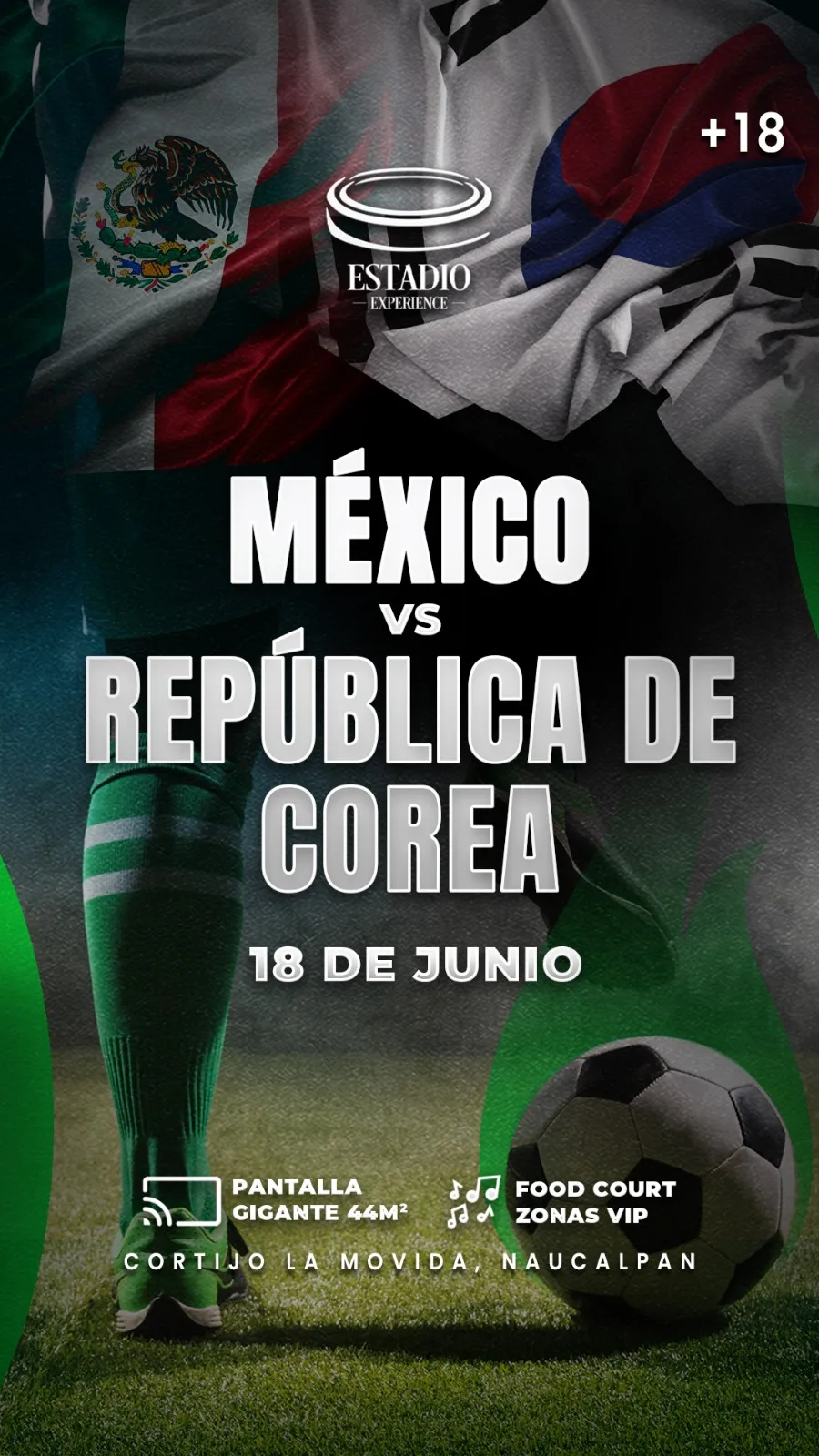 México vs República de Corea – 18 de Junio